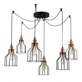 Alacati - N-1091 Candelabru de design interior Negru 137x137x111 cm