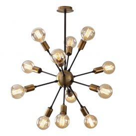 Harput - N-1314 Candelabru design interior Negru 62x62x83 cm