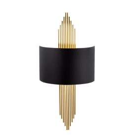 616 - The Interior Design Lampa de perete negru 
 Gold 75x10x22 cm