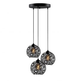 Fellini - MR - 787 Candelabru design interior Negru 65x65x117 cm