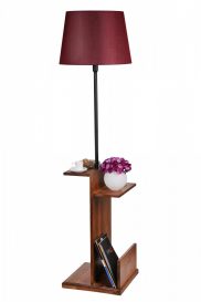 Macka subtip 17 Design interior Lampa de podea 
 negru Burgundy, rosu 45x45x170 cm