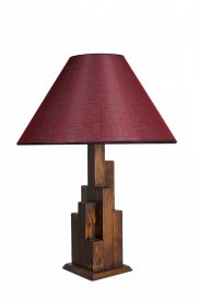 Kule Masa 02 Design interior Veioză Nuc 
 Burgundy, rosu 45x45x57 cm