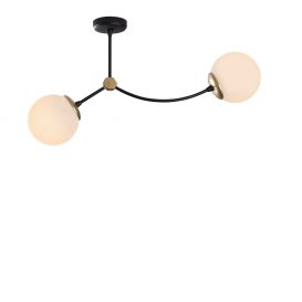 Chromosome - 1011 Design interior Candelabru alb 
 Negru 72x15x36 cm