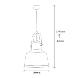 Dodo - 2581 Candelabru design interior Negru 26x26x136 cm