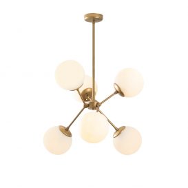 Gondol - 1121 Candelabru design interior alb 
 auriu 55x55x65 cm