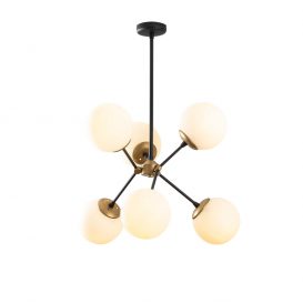 Gondol - 1122 Candelabru design interior alb 
 negru 55x55x65 cm