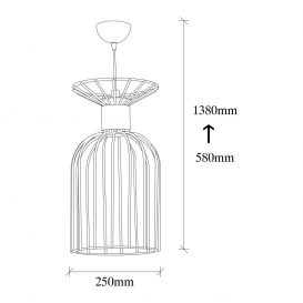 Vazo - 2881 Candelabru design interior Vintage 25x25x138 cm