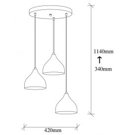 Tattoo - 6203 Candelabru de design interior Argintiu 42x42x114 cm