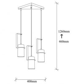 Spot - 6301 Candelabru design interior Negru 40x40x126 cm