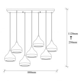 Yıldo - 6894 Candelabru de design interior Negru 88x36x112 cm