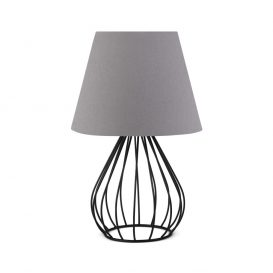 AYD - 2602 Abajur lampa Gri 17x17x36 cm