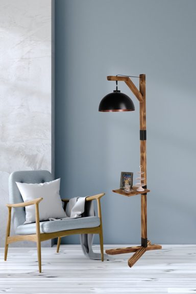 Macka subtip 11 Design interior Lampa de podea Negru 40x54x185 cm