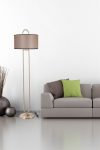 Elips 295 Design interior Lampa de podea Bej 
 Negru Bronz 45x45x170 cm