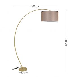 Macka subtip 16 Design interior Lampa de podea Tesut inchis 30x30x185 cm