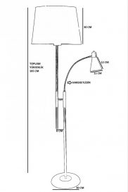 Macka subtip 13 Design interior Lampa de podea Negru 30x30x165 cm