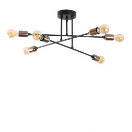 Fleur - 1501 Candelabru de design interior Negru 66x66x27 cm