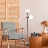 Mudoni-MR-955-1 Design interior Lampa de podea Negru 34x15x174 cm