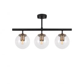 Atmaca - 10275 Candelabru design interior negru 
 antic 60x15x37 cm