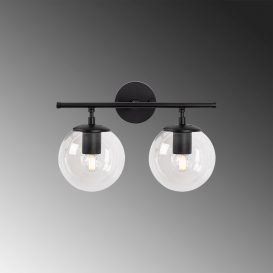 Roe - 10740 Design interior Lampa de perete Neagra 36x24x16 cm