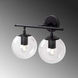 Roe - 10740 Design interior Lampa de perete Neagra 36x24x16 cm