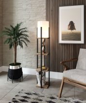   Nora SRC Design interior Lampa de podea  Negru Natural 21x21x135 cm