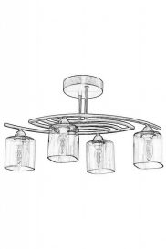 AV-1374-4E Candelabru design interior 63x31x30 cm