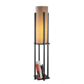 7126 - Negru Design interior Lampa de podea Negru 25x25x64 cm