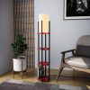 Lampa Raft - 8117 Design interior Lampa de podea Negru 
 Rosu 25x20x130 cm