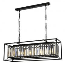   Av-1667-4Y-Bsy Candelabru de design interior Negru 80x22x60 cm