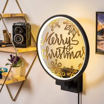   XMAS21 Design interior Lampa de perete 
 Negru Cupru 30x10x36 cm