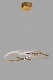 Salyangoz Gold Ledli Avize 3 Renk Candelabru design interior Aur 60x60x70 cm