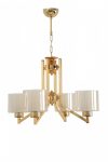 Ruby 4 Lü Gold Bal Camlı Avize Candelabru design interior Aur 60x60x75 cm