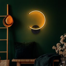 Moon - 13328 Design interior Lampa de perete Neagra 33x6x46 cm