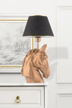   Horse - negru, Gold Veioză design interior negru 
 Gold 25x25x54 cm