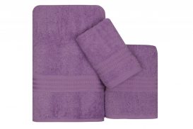 Set prosoape Rainbow (3 piese) violet deschis