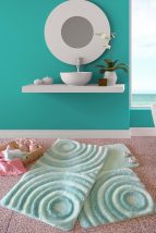 Set covoare pentru baie Wave (3 piese) Mint