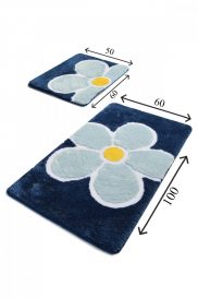 Set covoare baie acrilic Flower (2 piese) Multicolor