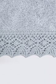 Lacy (90 x 150) Prosop de baie Gri