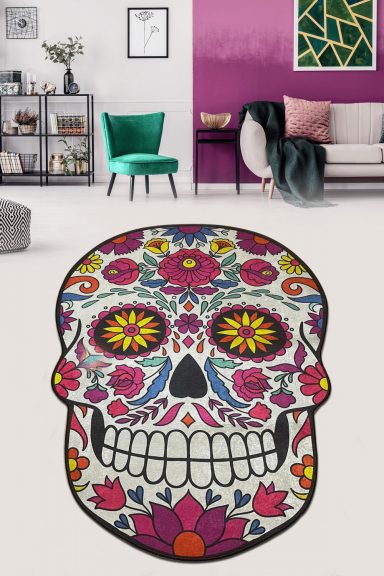 Skull Djt (100 x 180) Covor baie Multicolor