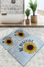 Set covoare de baie Be Positive Djt (3 piese) Multicolor