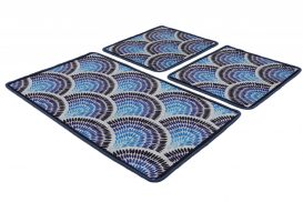 Set covoare de baie Azul (3 piese) Multicolor