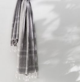 Fouta de in (prosop de plajă) Antracit