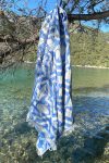 Lalezar Fouta (prosop de plaja) albastru