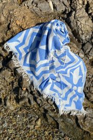 Lalezar Fouta (prosop de plaja) albastru