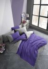 Set cuvertură dublu Diamond Poplin Purple antracit