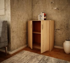 Comodă Manhattan Jelin cu 2 uși - Mobilier modern în stil Sonoma