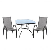 Set mobilier de gradina Berdan cu 2 scaune Matera