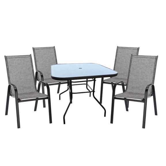 Set mobilier de gradina Berdan cu 4 scaune Matera 