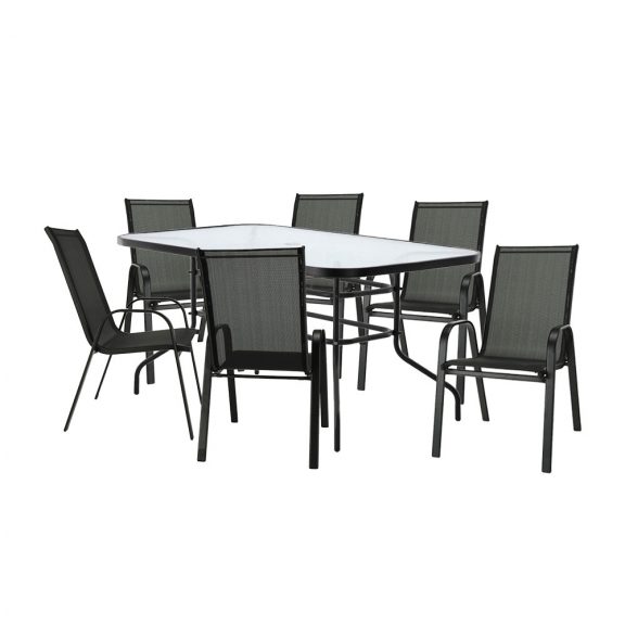 Set de sufragerie Holiday pentru 6 persoane cu scaune Matera