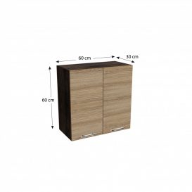 Salandra Element bucatarie dulap superior cu doua usi sonoma 60 x 60 x 30 cm